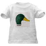 Get This Duck Mallard Drake Watercolor White T-Shirt by NANCE